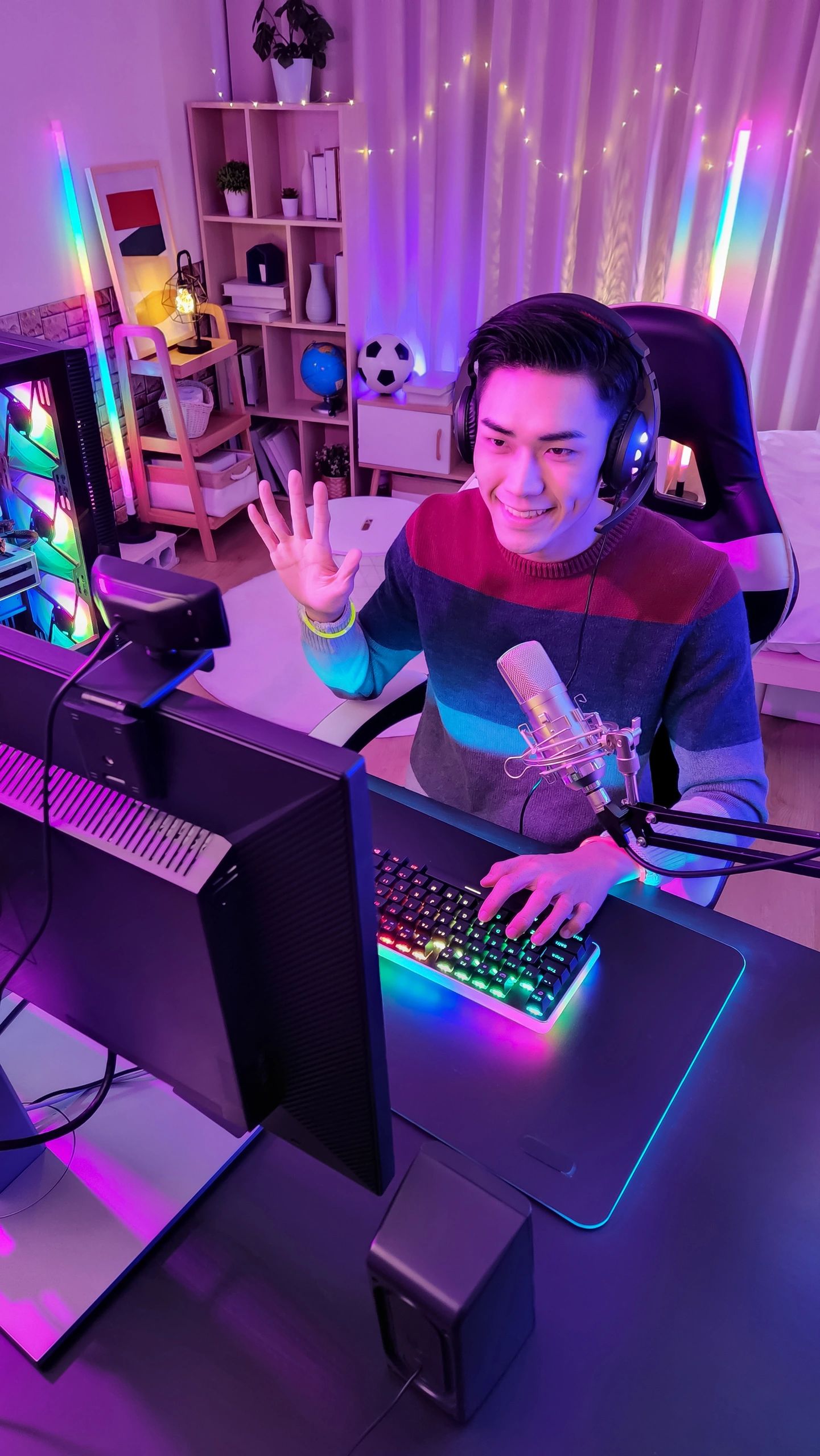gaming streamer setup